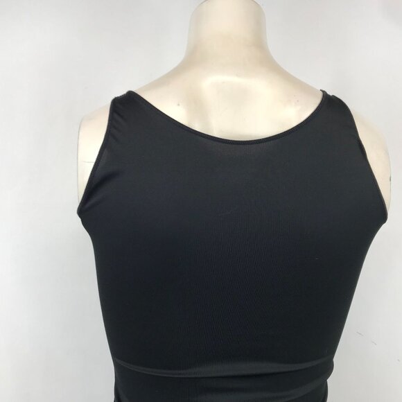 SPANX BY SARA BLAKELY - WOMENS LARGE - BLACK SLEEVELESS V NECK SHAPER TANK - Picture 4 of 5